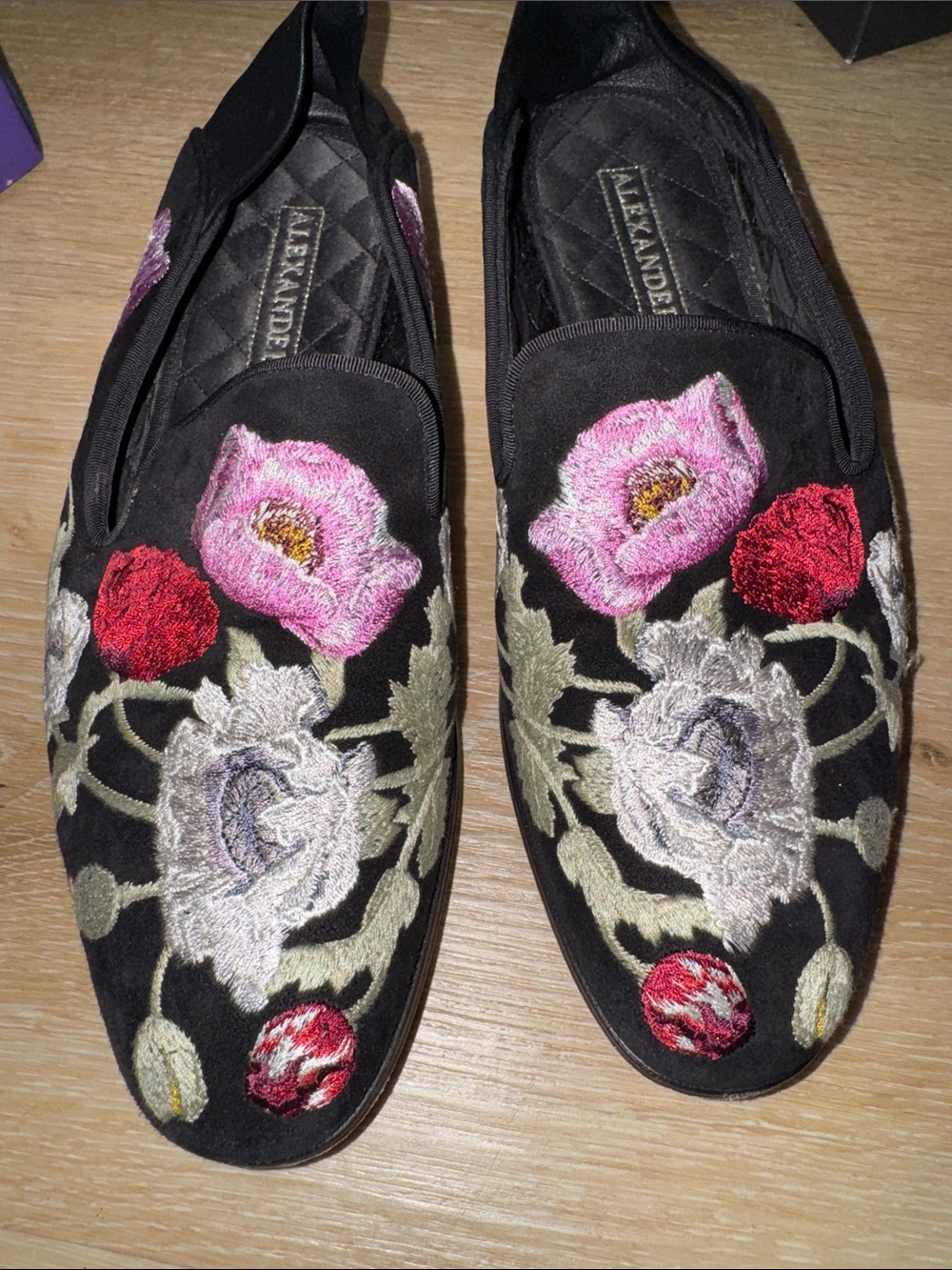Alexander McQueen Floral Loafers